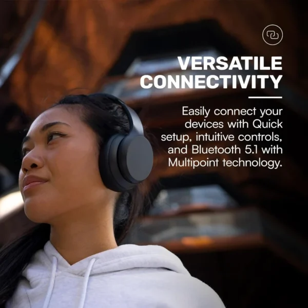 Wireless Over-Ear Fitness Headphones, 45H Battery, ANC, Awareness Mode, 3 Quick-Swap Cushions, IPX4 Water-Resistant - Image 5