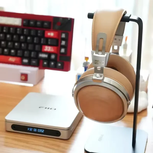 FiiO FT1 Closed-Back Over-Ear Headphone 60mm Dynamic Driver Hi-Res Audio Wired HiFi American Black Wood Ear Cups for Studio - Image 5