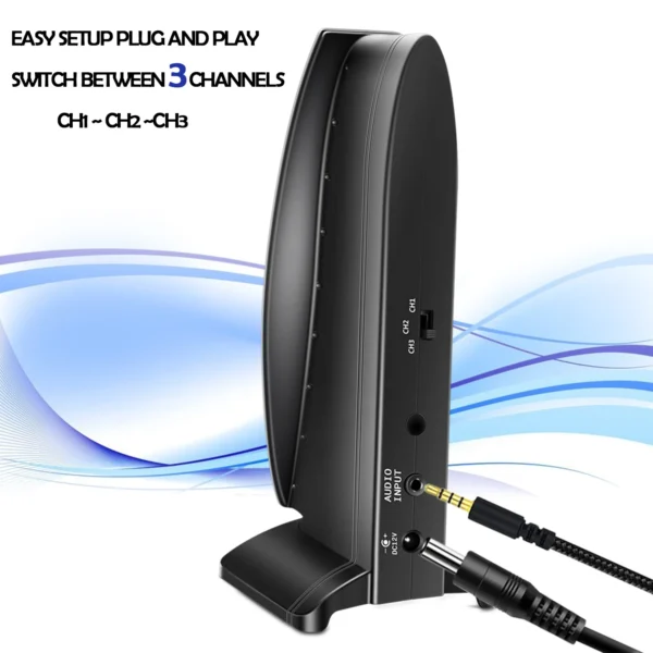 200m Ultra low bass Silent disco Wireless headphones 4pcs - RF Silent Disco earphones For iPod MP3 DJ music pary club meeting - Image 5