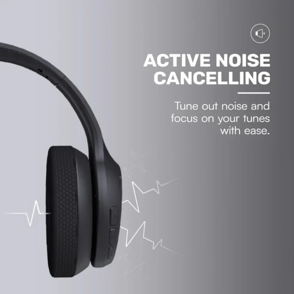 Wireless Over-Ear Fitness Headphones, 45H Battery, ANC, Awareness Mode, 3 Quick-Swap Cushions, IPX4 Water-Resistant - Image 3
